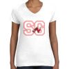 Women's Fine Jersey V-Neck Tee Thumbnail